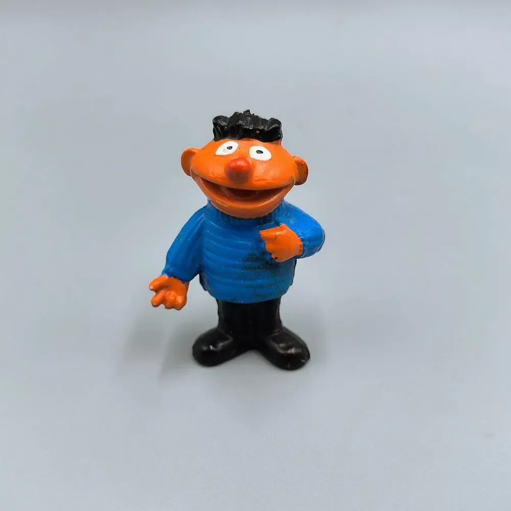 Vintage 1970s Sesame Street Minikins Bert & Ernie Pvc Figures Heimo Germany 2